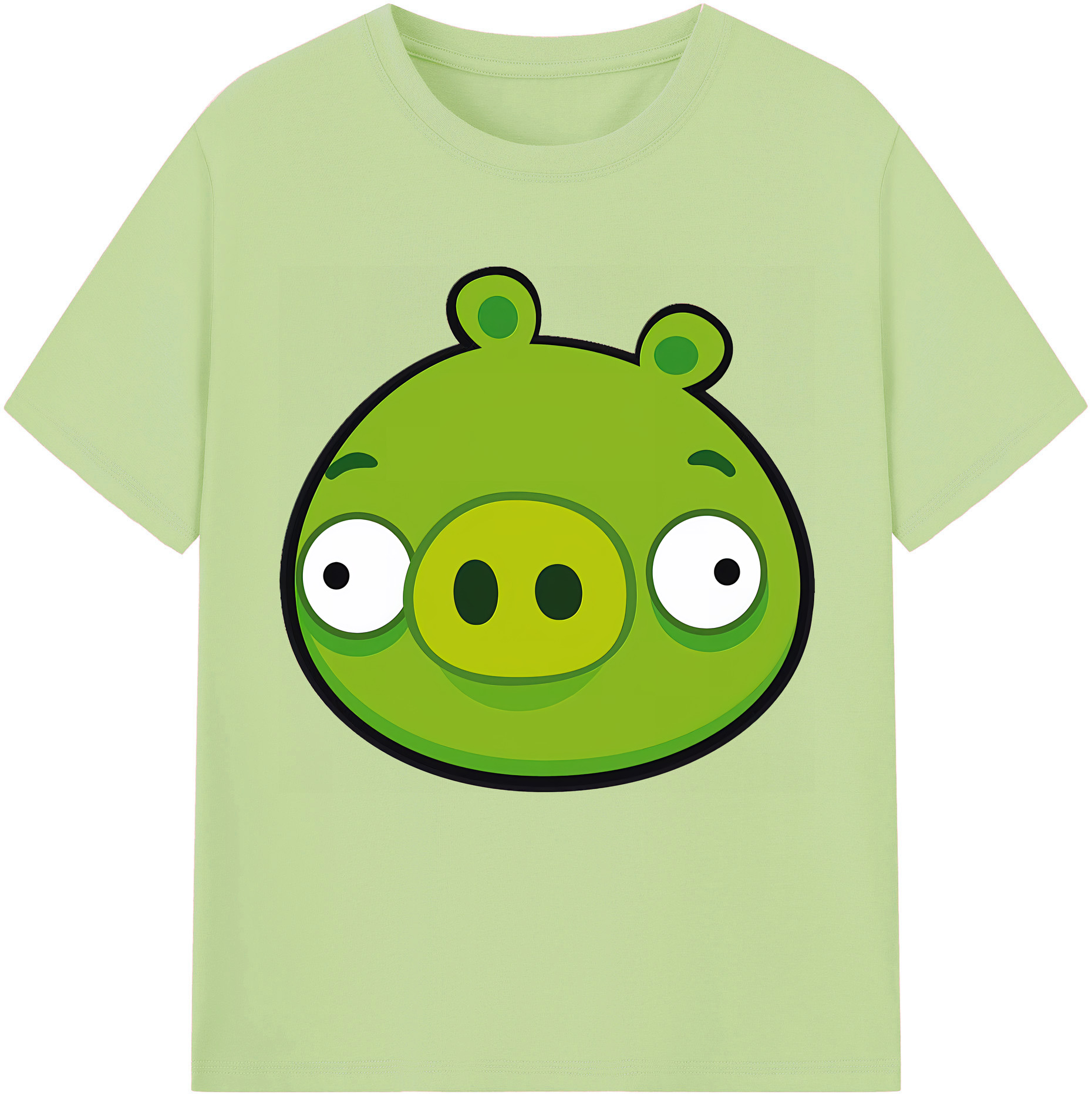 （画像用） Angry Birds アングリーバード 綿100％半袖Tシャツ（フロントプリント）